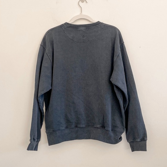 Anine Bing Ramona Paris Sweatshirt Washed Black M - Picture 7 of 10